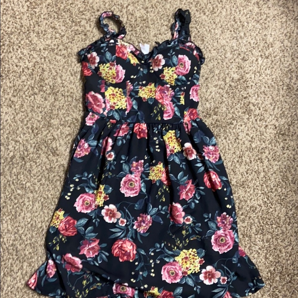 NWT black Floral Dress